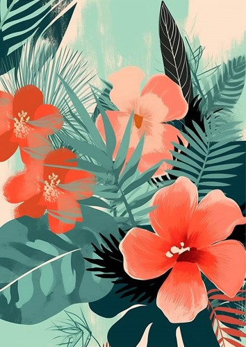 A botanical modern floral design © Color Square