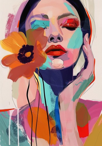 A flowered Muse © Bianca ter Riet