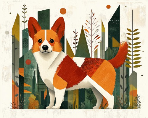 Abstarct Corgi © Marlon Paul Bruin