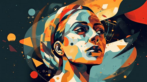 Abstract portret © Marlon Paul Bruin