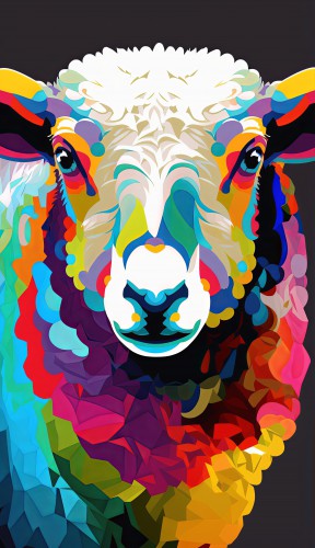 Abstract schaap © Marlon Paul Bruin