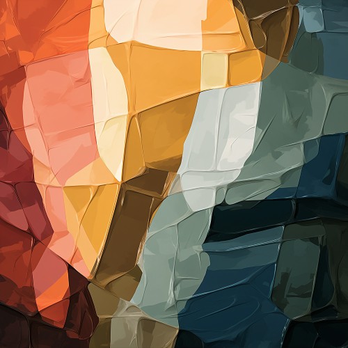 Abstraction Colorful and Layered © Color Square