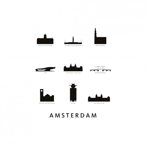 Amsterdam Architectuur Wit © Kunst in kaart