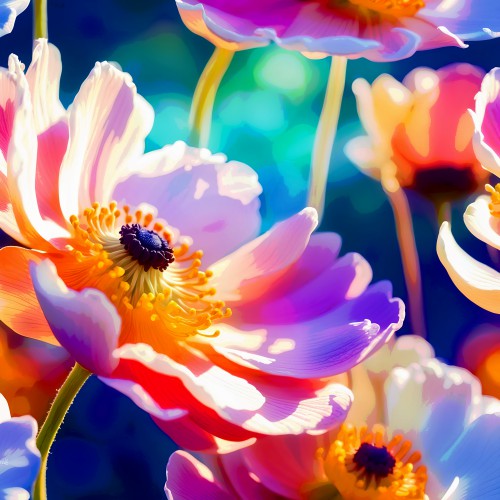 Anemonen in het zonlicht © Ellenilli