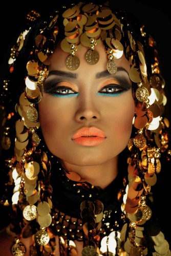 Arabische prinses gouden kunst