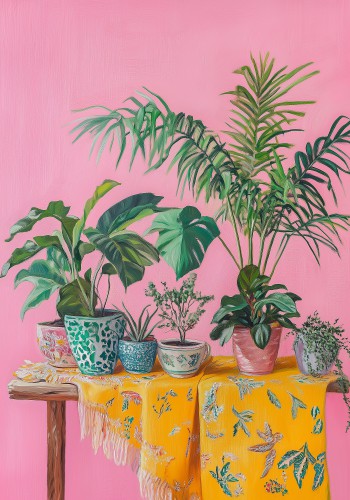 Botanisch in Pastel op Roze © Bianca ter Riet