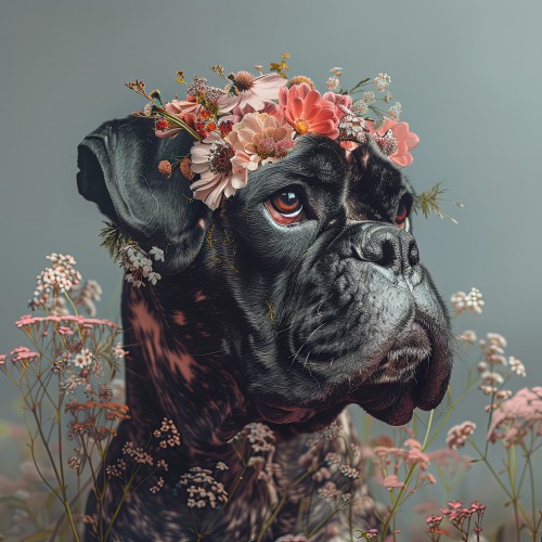 Boxer met bloemen © Marlon Paul Bruin