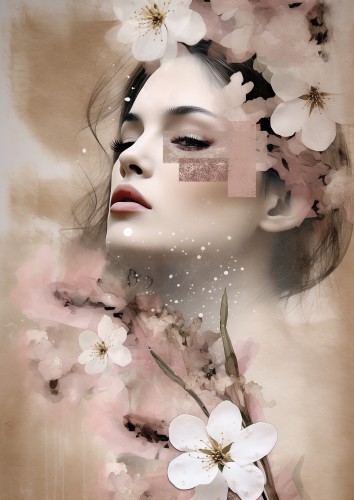Cherry blossom woman © Bianca ter Riet