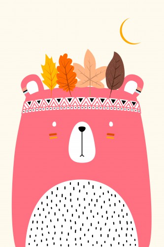 Cute Little Bear - PINK © KUBISTIKA