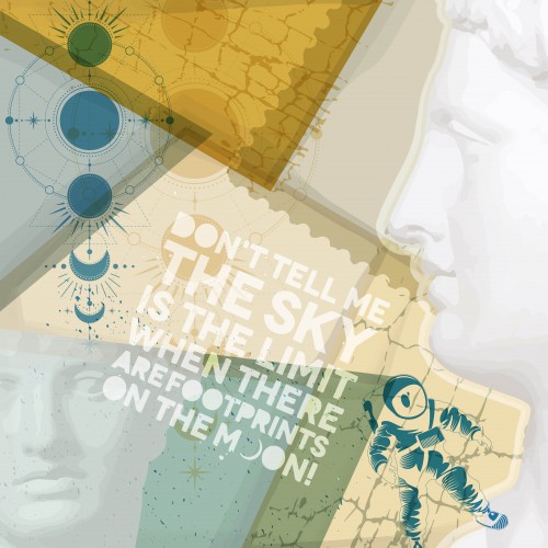 De Kosmische Droom Een Sublieme Collage van Ruimte en Tijd © Color Square