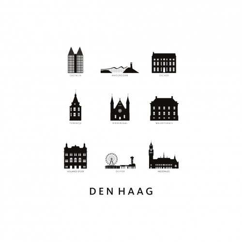 DenHaag Architectuur Wit © Kunst in kaart