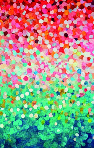 DOTS Eva's tintentuin, kleurrijk verloop in stippen © Color Square