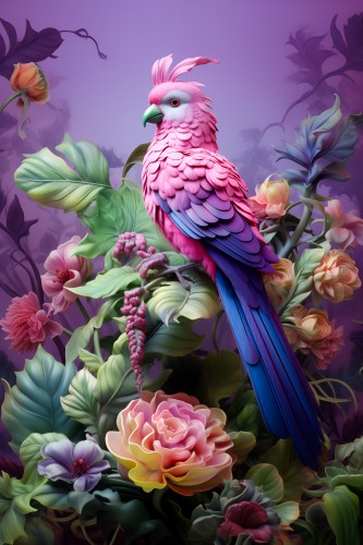Exotische tropische vogel 3