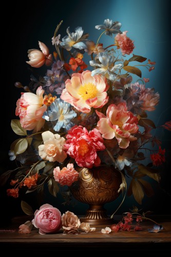 Flower arrangement golden age © OTTI Originals