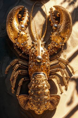 Golden beach lobster © OTTI Originals
