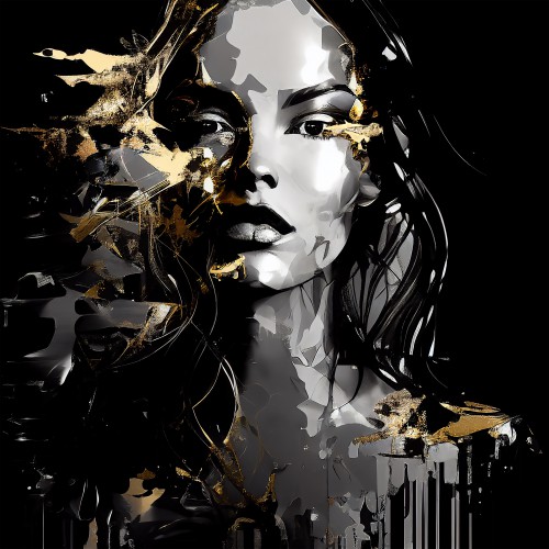 Golden black & white lady © Bianca ter Riet