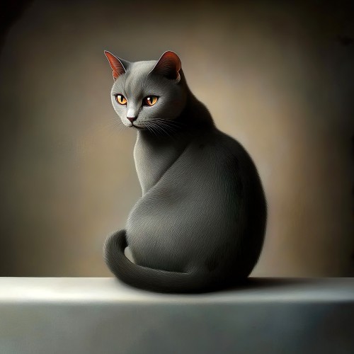 Grijze kat © Lauri Creates