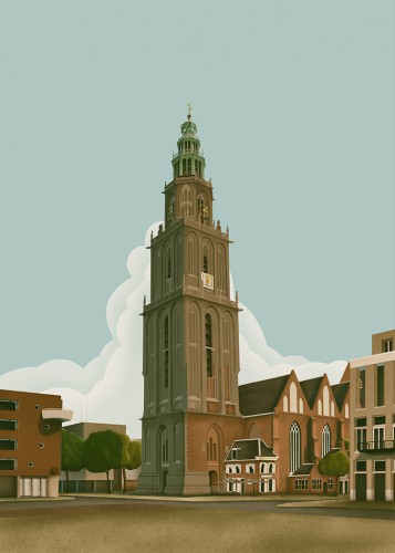 Groningen © Vintage Stadsposters