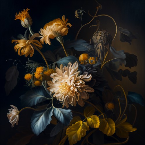 Harmony in goud en petrol © Bianca ter Riet