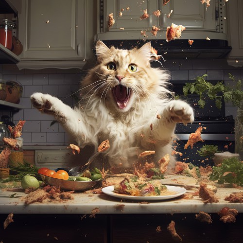Koken met kat © Marlon Paul Bruin