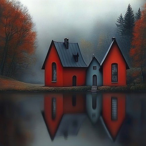 Lake houses © Lauri Creates