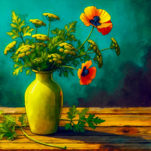 Lente Fluitekruid en Daisies © Ellenilli