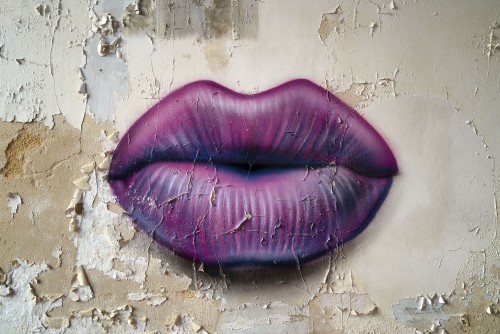 Lippen op de Muur © Roman Robroek