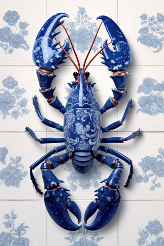 LobsterLuxe DelftBlue kitchen © OTTI Originals