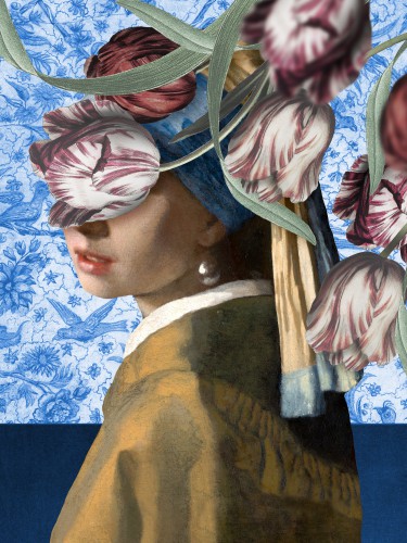 Meisje met de Parel - Behind the Tulips Edition © Marja van den Hurk