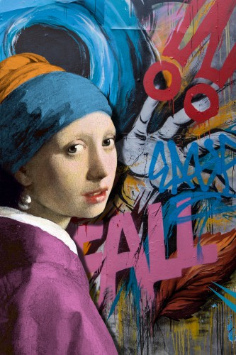 Meisje met de Parel - The Urban Graffiti Edition © Marja van den Hurk