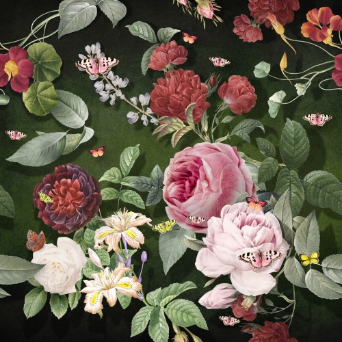 Oh, the Summers – Vintage Green Background © Marja van den Hurk