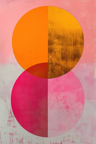 Pink gold and orange C © OTTI Originals