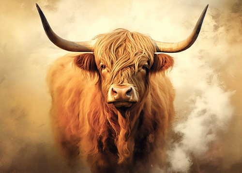 Schotse Hooglander Highland Cow