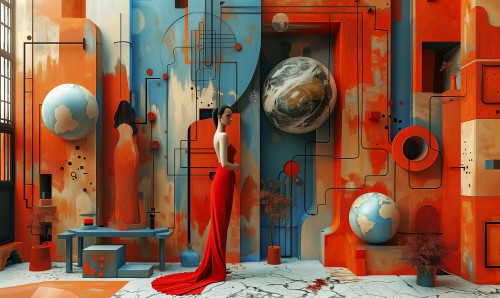 Surreal Red and Blue © Marlon Paul Bruin