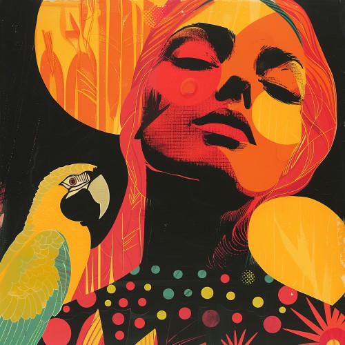 Surreal woman with parrot © Marlon Paul Bruin