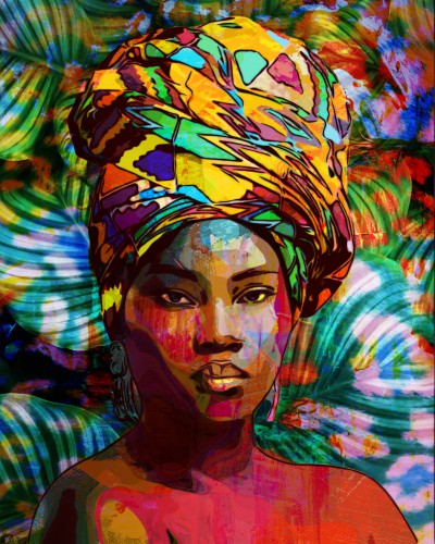Tropische Afrikaanse vrouw © The Art Kroep