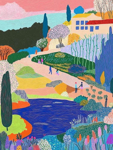 Tuinwandeling © Artclaud