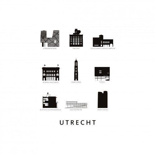 Utrecht Architectuur Wit © Kunst in kaart