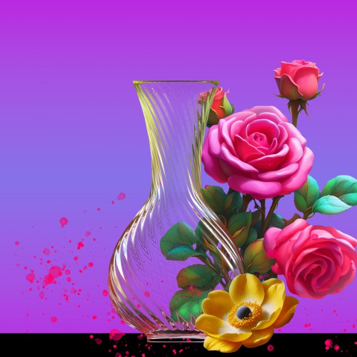 Vaas en bloemen © Ellenilli