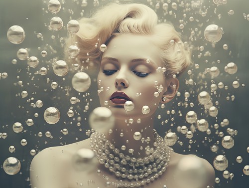 Vrouw met parels © Marlon Paul Bruin