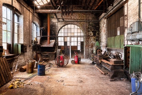 Werkplek in Belgische Wolfabriek © Roman Robroek