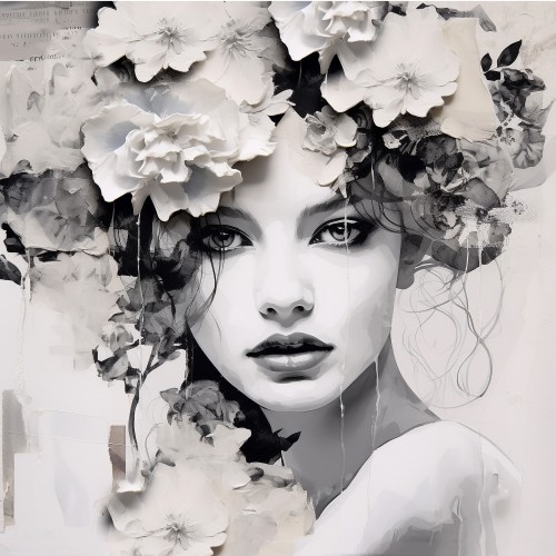 White flower lady © Bianca ter Riet