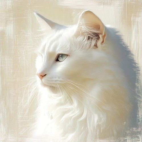 Witte kat © Lauri Creates