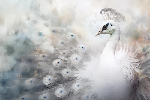 Witte pauw en verenpracht © Bianca ter Riet