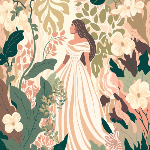 woman in flowers © Liv Jongman