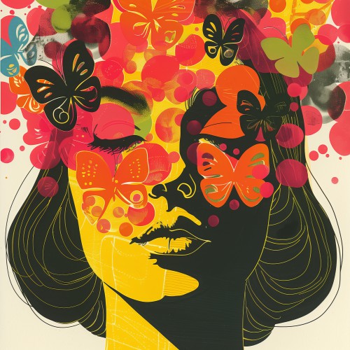 Woman with butterflies1 © Marlon Paul Bruin