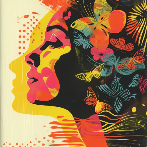 Woman with butterflies2 © Marlon Paul Bruin