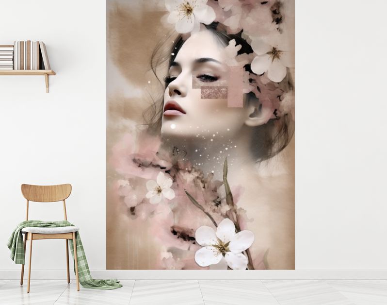 Cherry blossom woman