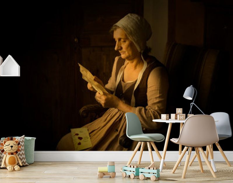 Rembrandt portret van lezende vrouw