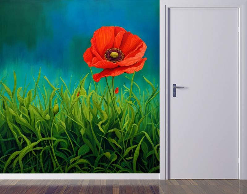 Poppy in het voorjaar